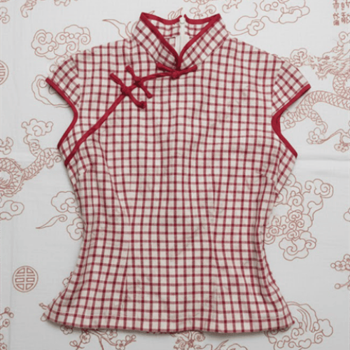 Çin Tarzı Gotik Y2K Millennial Mood Retro High Street Fashion Düğme Detaylı Kadın Kısa Kollu Bluz