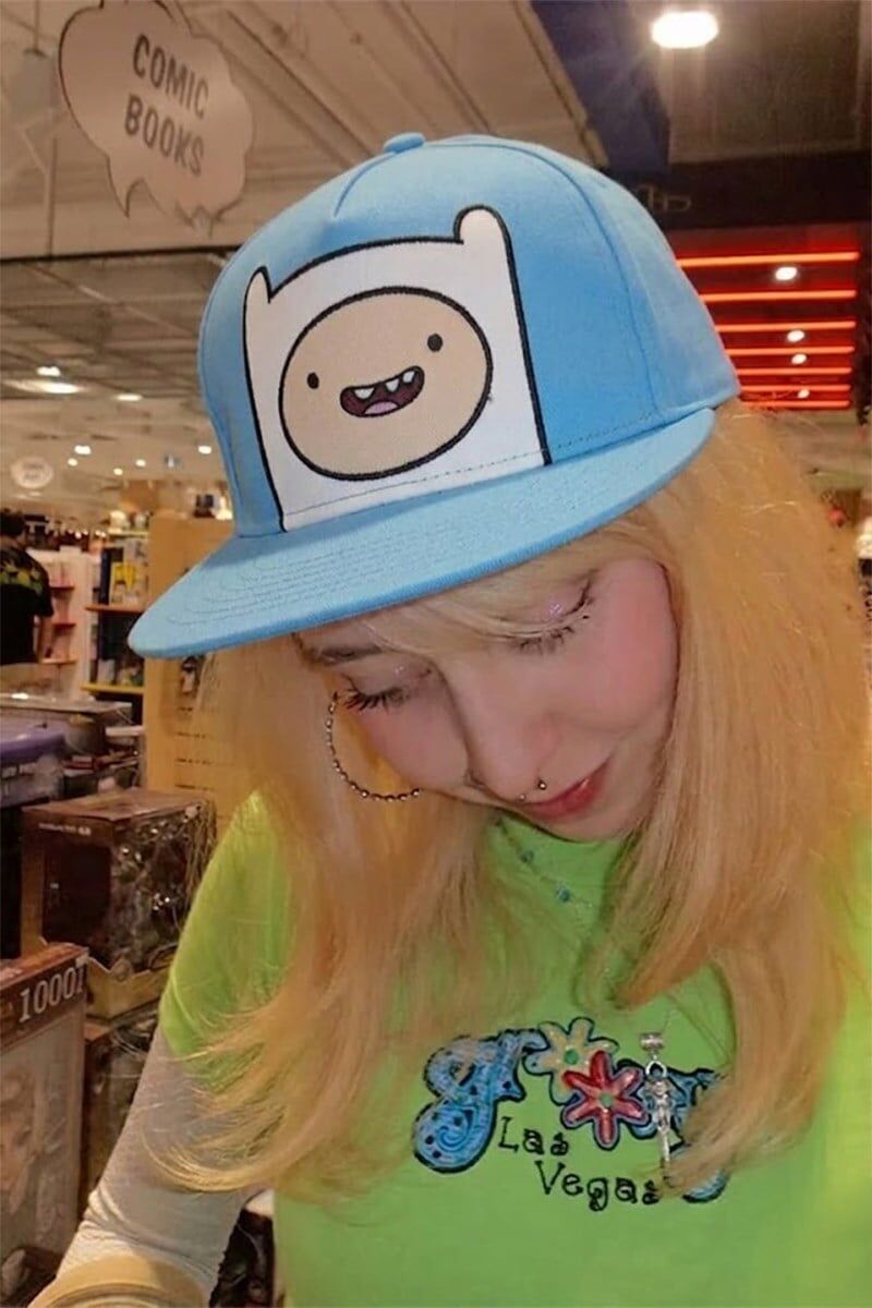 Mavi Adventure Time Finn Baseball Şapka