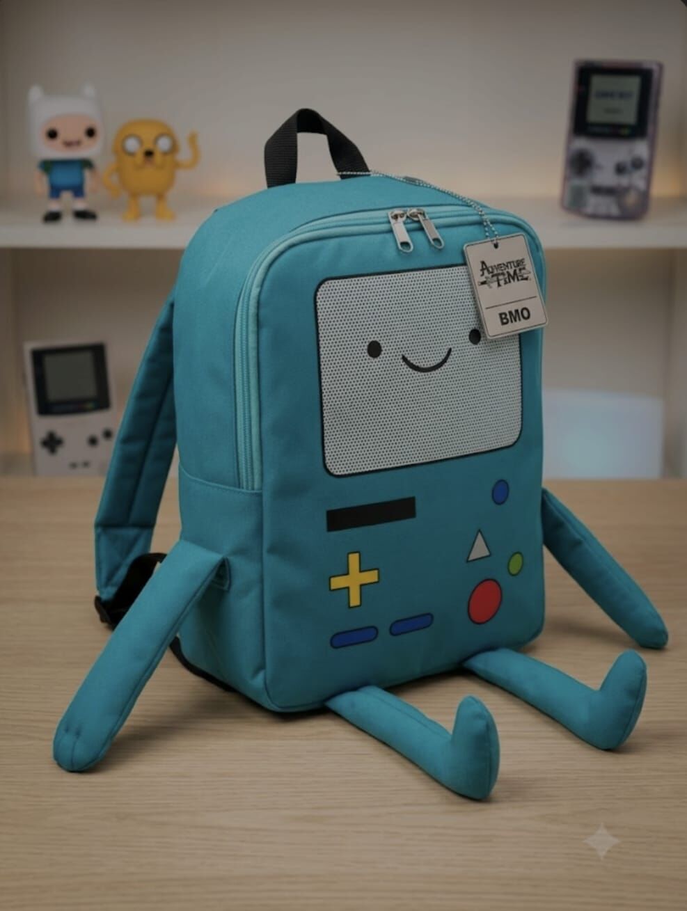 Mavi Adventure Time BMO Sırt Çantası