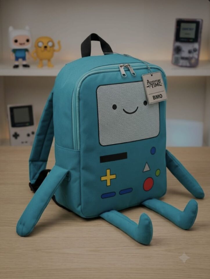 Mavi Adventure Time BMO Sırt Çantası