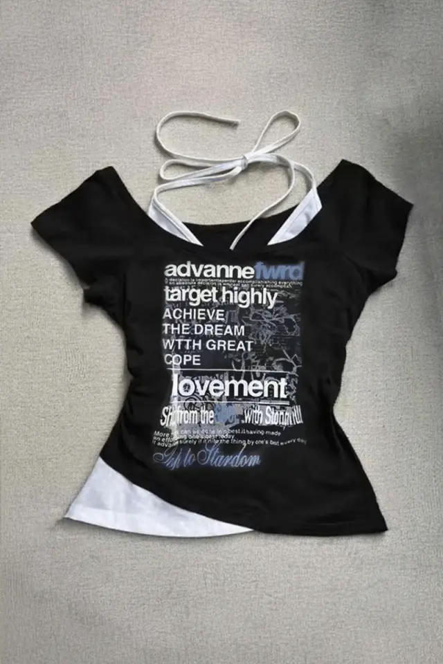 siyah Target Highly Lovement Madonna Yaka Ek Askılı Kısa Kollu Full Body Crop