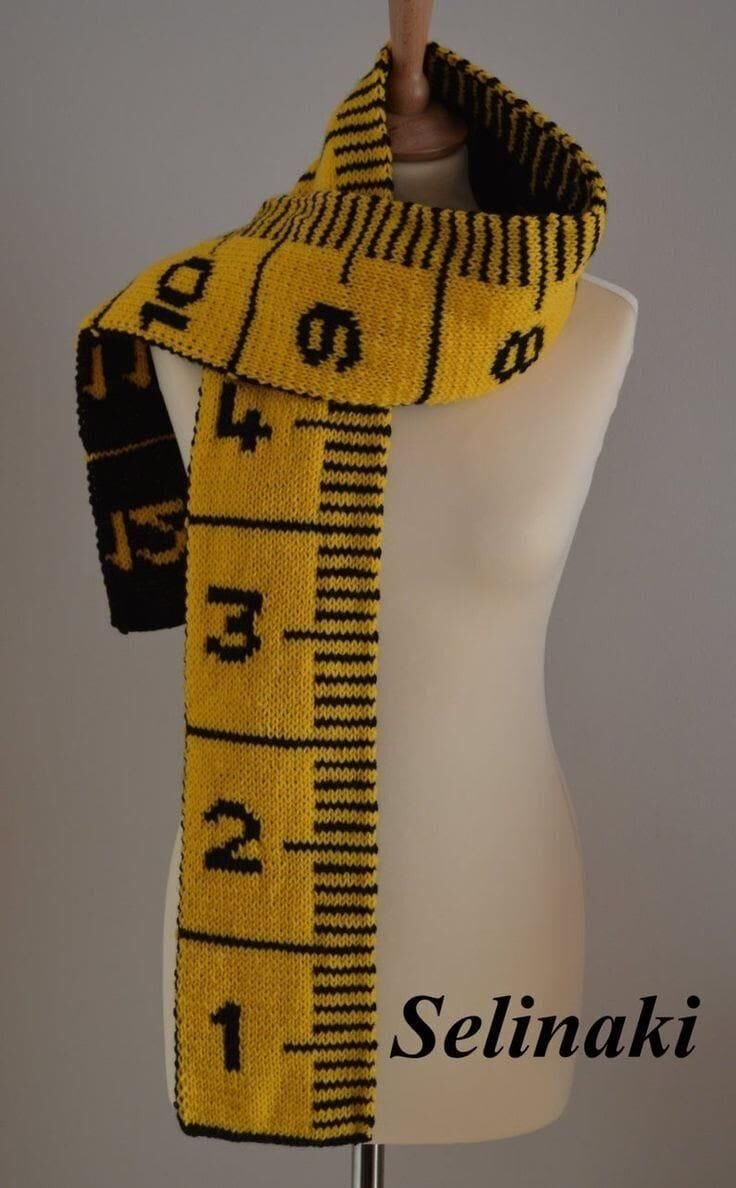 Terzi metresi örgülü Street Y2K Vintage atkı