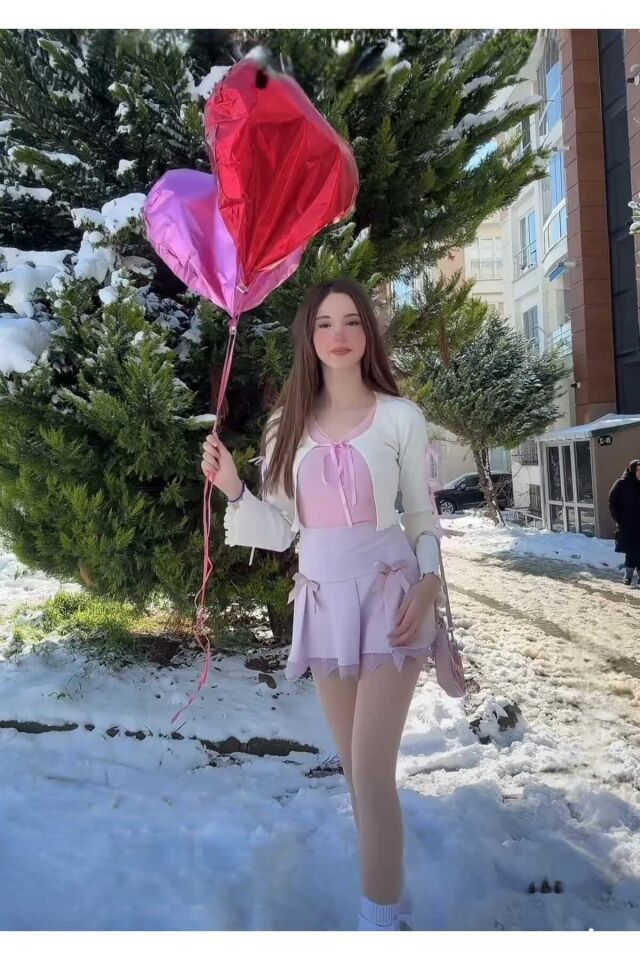 Coquette Kurdele Detaylı Lolita Hırka Bolero Ekru - M