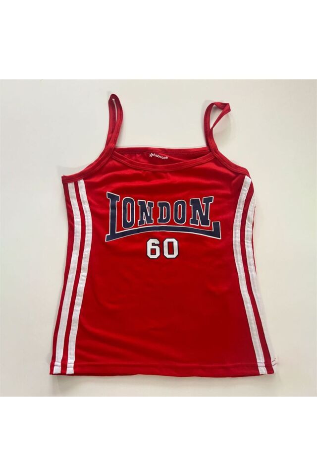 Retro London 60 Kolej Askılı Crop Kırmızı - L