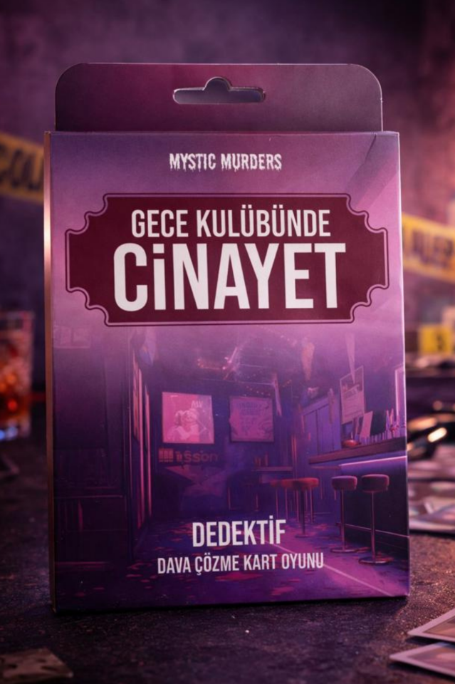 Dedektif Kart Oyunu Dava Çözme Gece Kulübünde Cinayet Suç Kartları 38 Adet