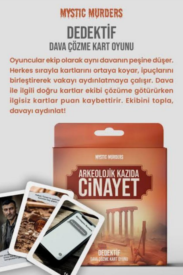 Arkeolojik Kazıda Cinayet Suç Dosyası Serisi Dedektif Kart Oyunları