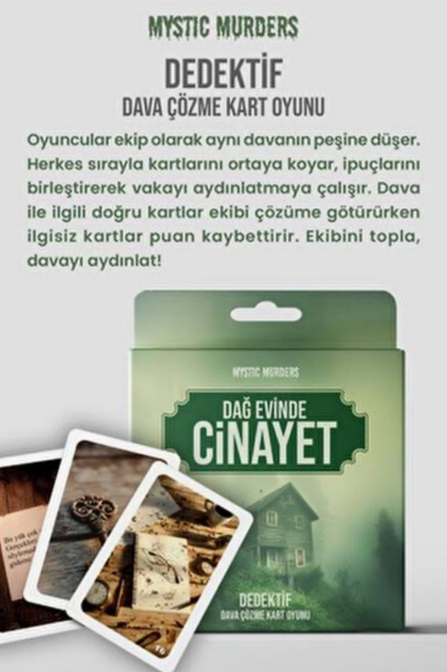 Dağ Evinde Cinayet Suç Dosyaları Serisi Dedektif Kart Oyunları