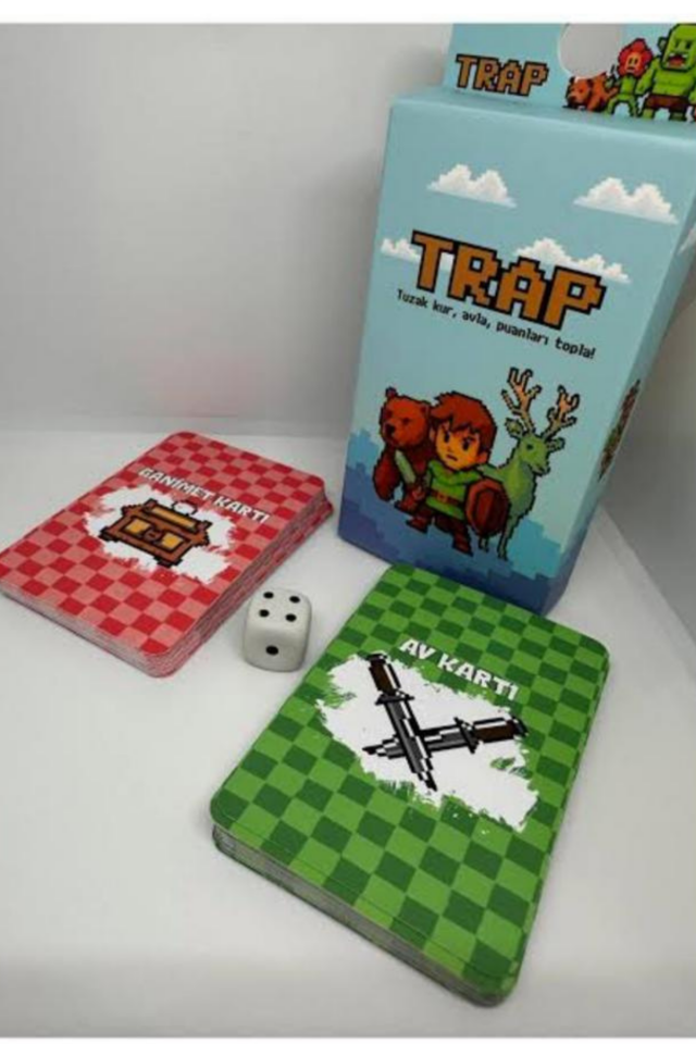Trap Tuzak Kurma Kart Oyunu   Zar Hediyeli
