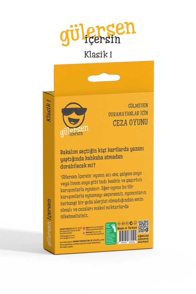 Gülersen İçersin Serisi Klask-1 Cezalı Kutu Oyunları