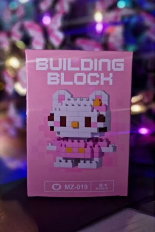 Building Blocks 3 Boyutlu Hello Kitty Blok Figür Yapbozu