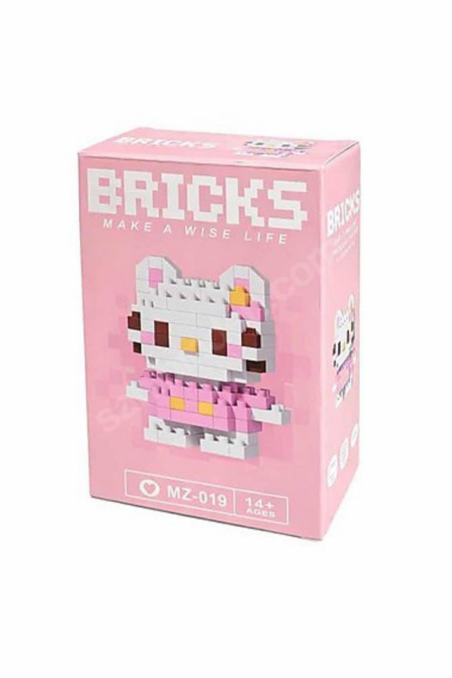 Building Blocks 3 Boyutlu Hello Kitty Blok Figür Yapbozu