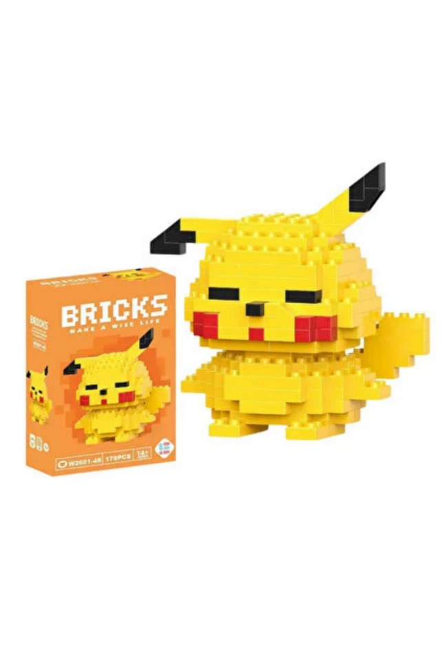 Building Blocks 3 Boyutlu Pikachu Blok Figür Yapbozu