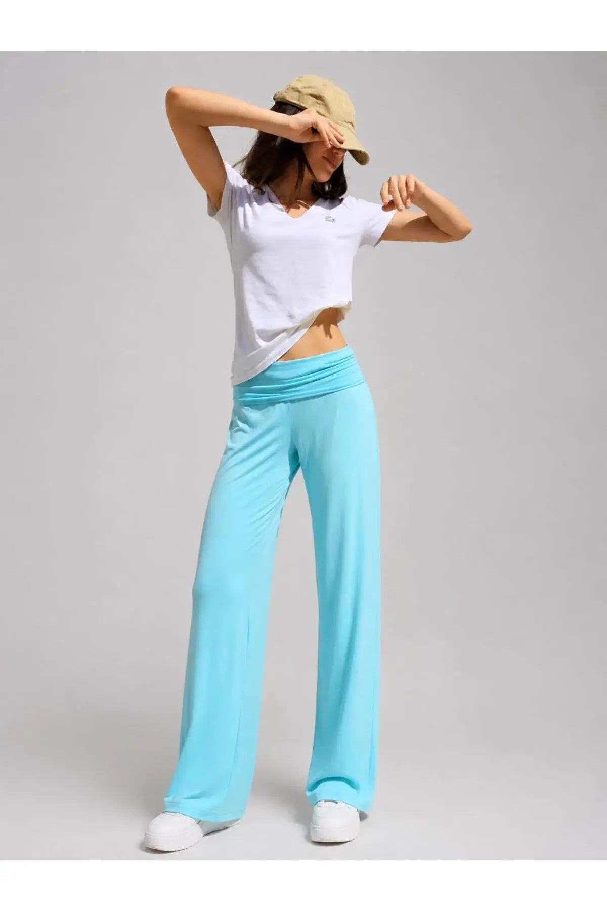 Sabduedd Coral teal Yoga Pantolon