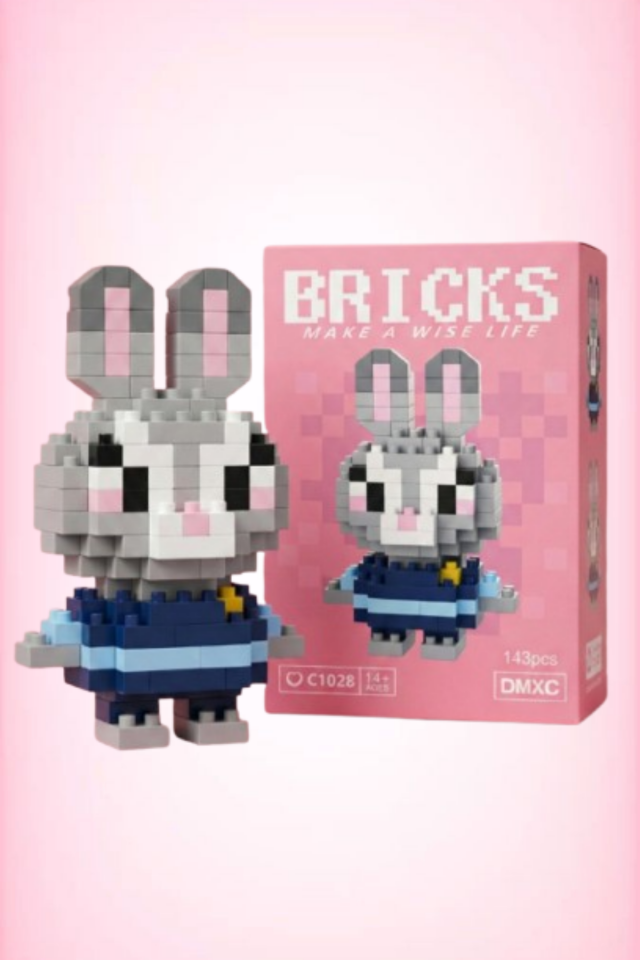 Building Blocks 3 Boyutlu Zootopia Judy Hopps Blok Figür Yapbozu