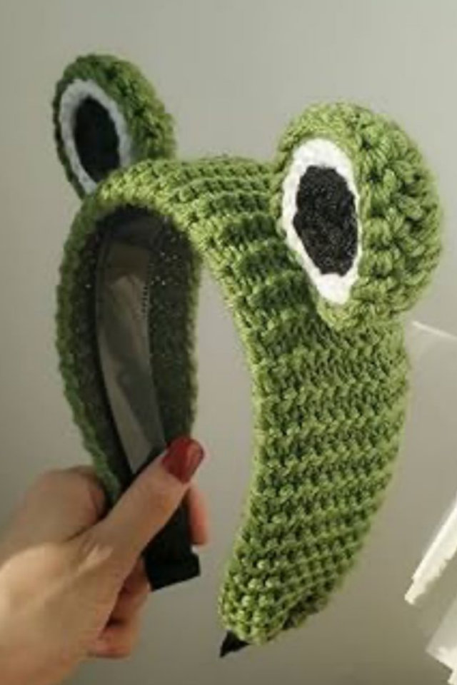 Koren Kurbağa Örgü Viral Pinterest Taç