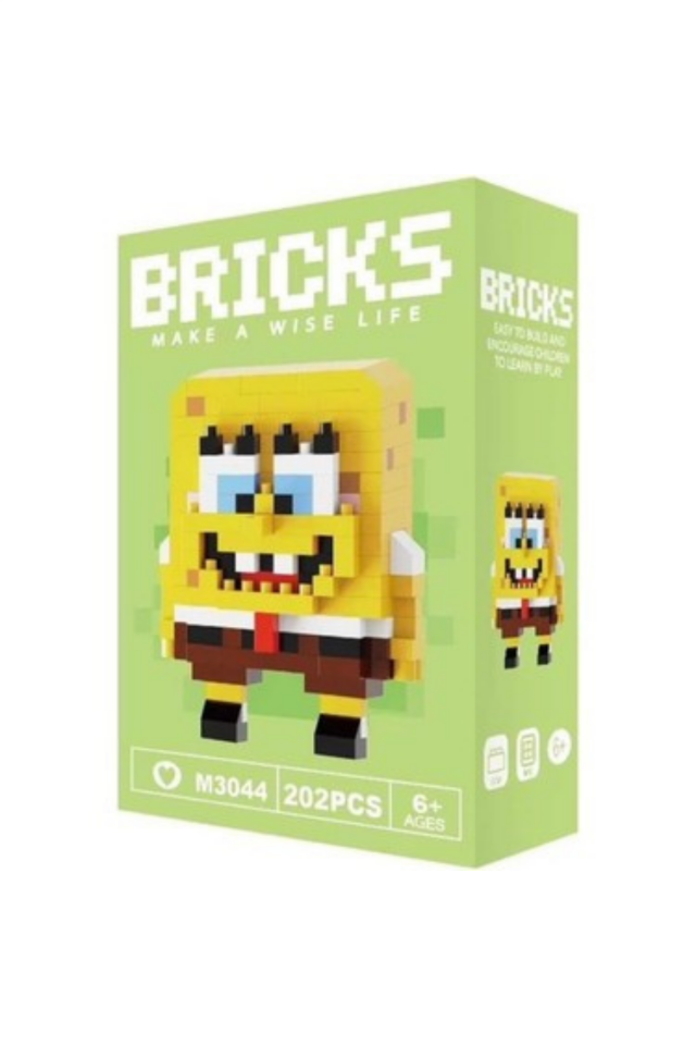 Building Blocks 3 Boyutlu Sponge Bob Blok Figür Yapbozu
