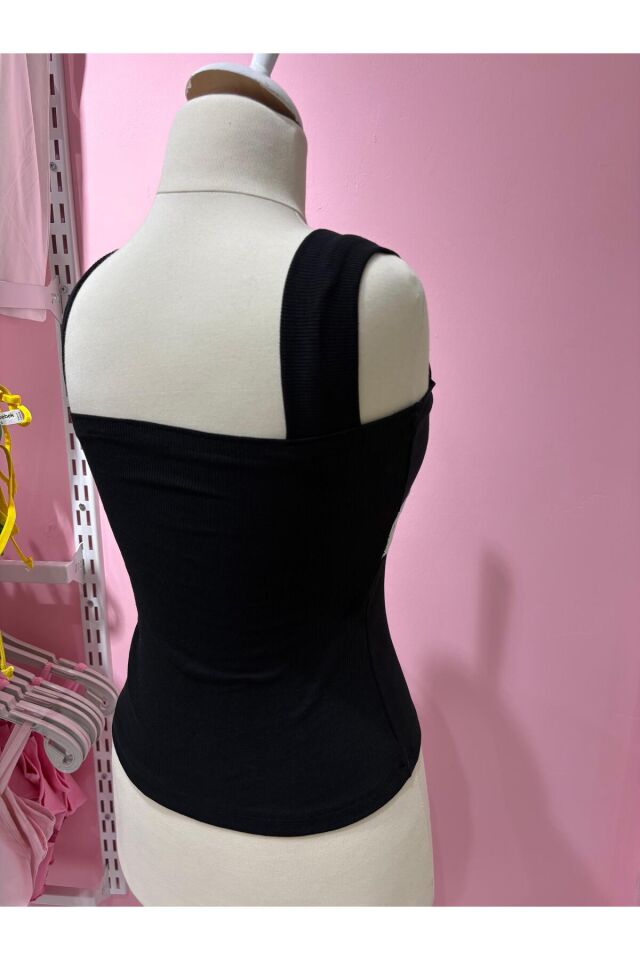 Kalın askılı Pinterest tam boy coquette bluz