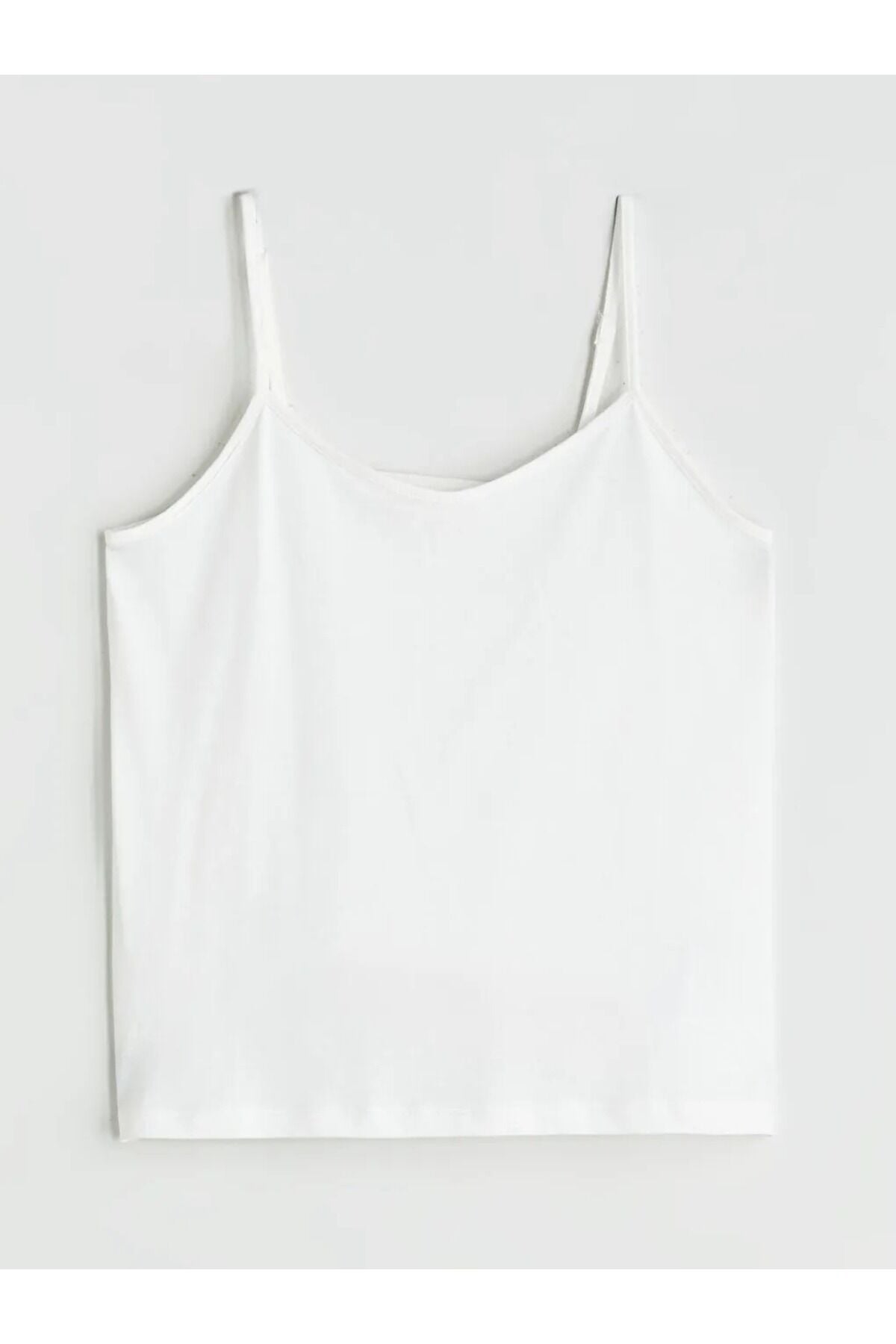 Basic Askılı Kadın Crop Top