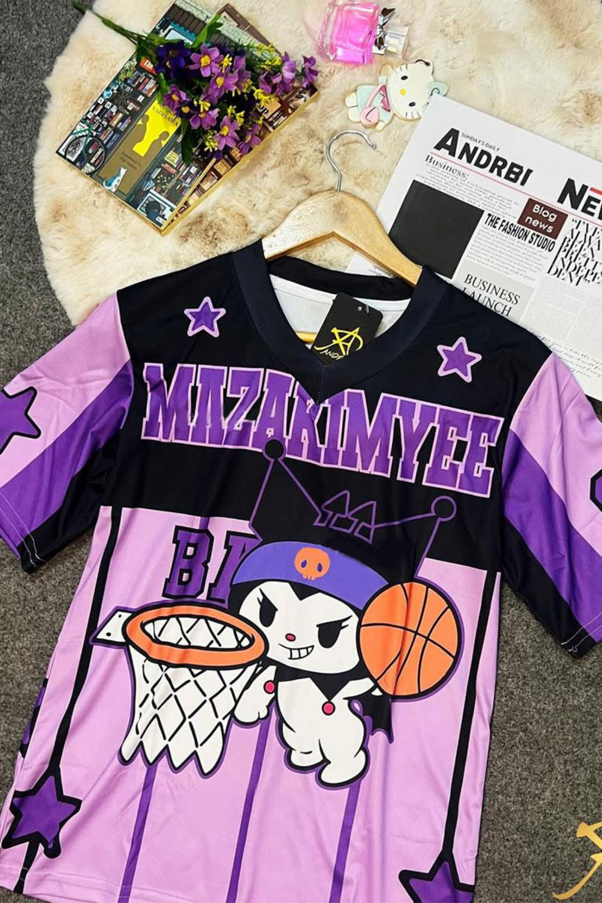 Emirates Mor Kuromi Mazakimyee Basketball Unisex Forma