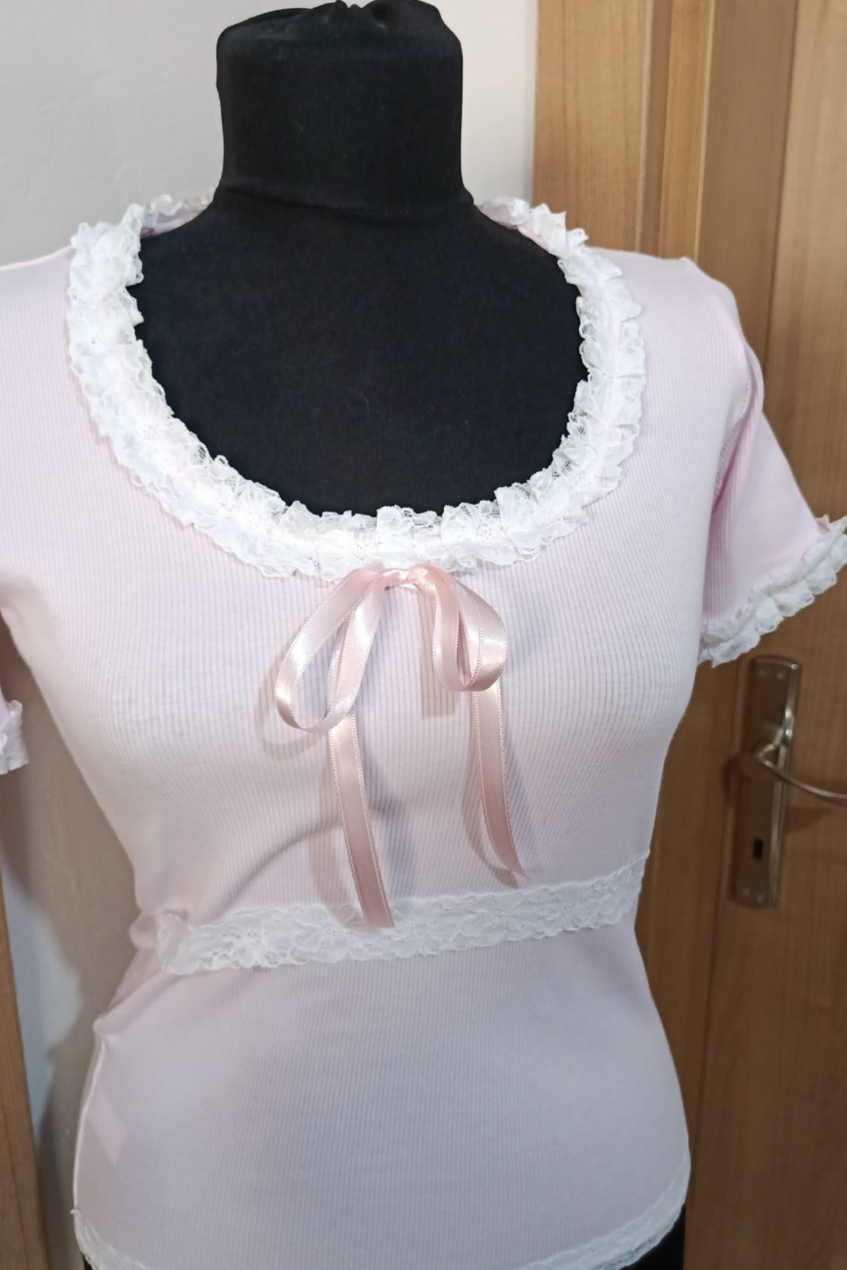 Coquette kurdeleli Fleur de Dentelle Kaşkorse Tam Boy Bluz