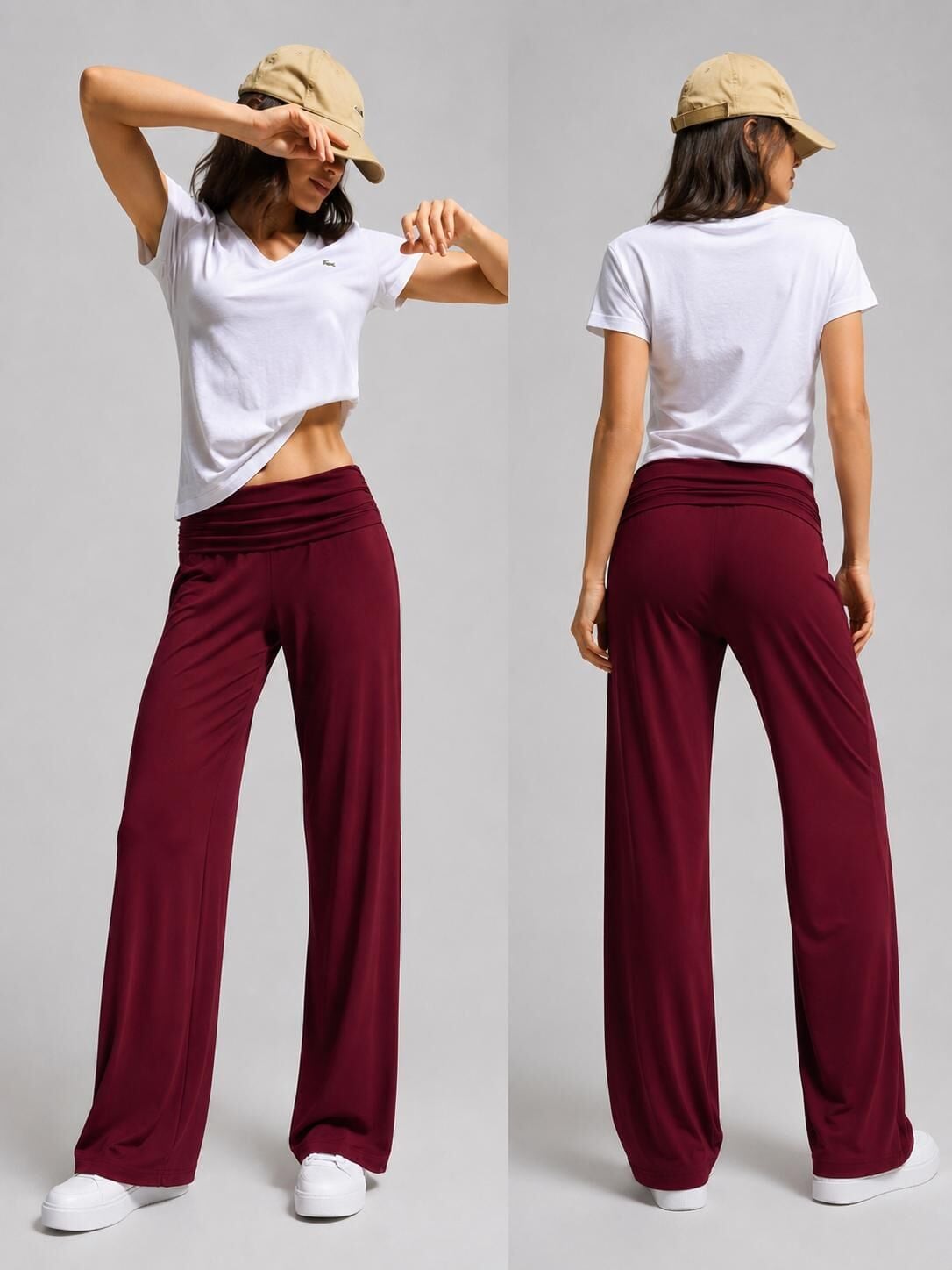 Sabduedd Coral teal Yoga Pantolon
