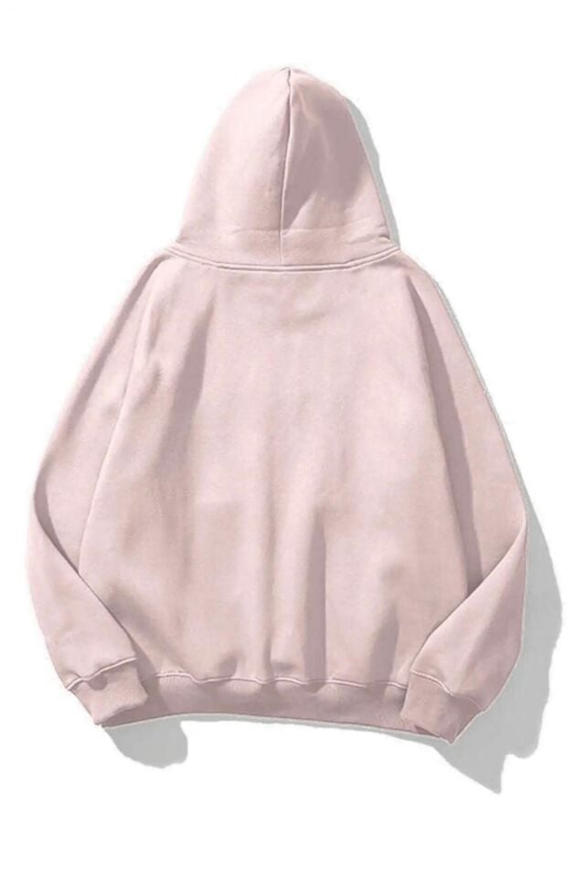 Coquette Toz Pembe Basic Kışlık Sweatshirt