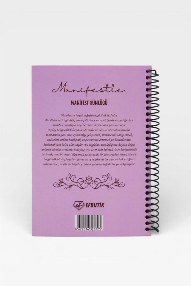 MANİFESTLE Serisi Manifest Günlüğü Ajanda Mor S2