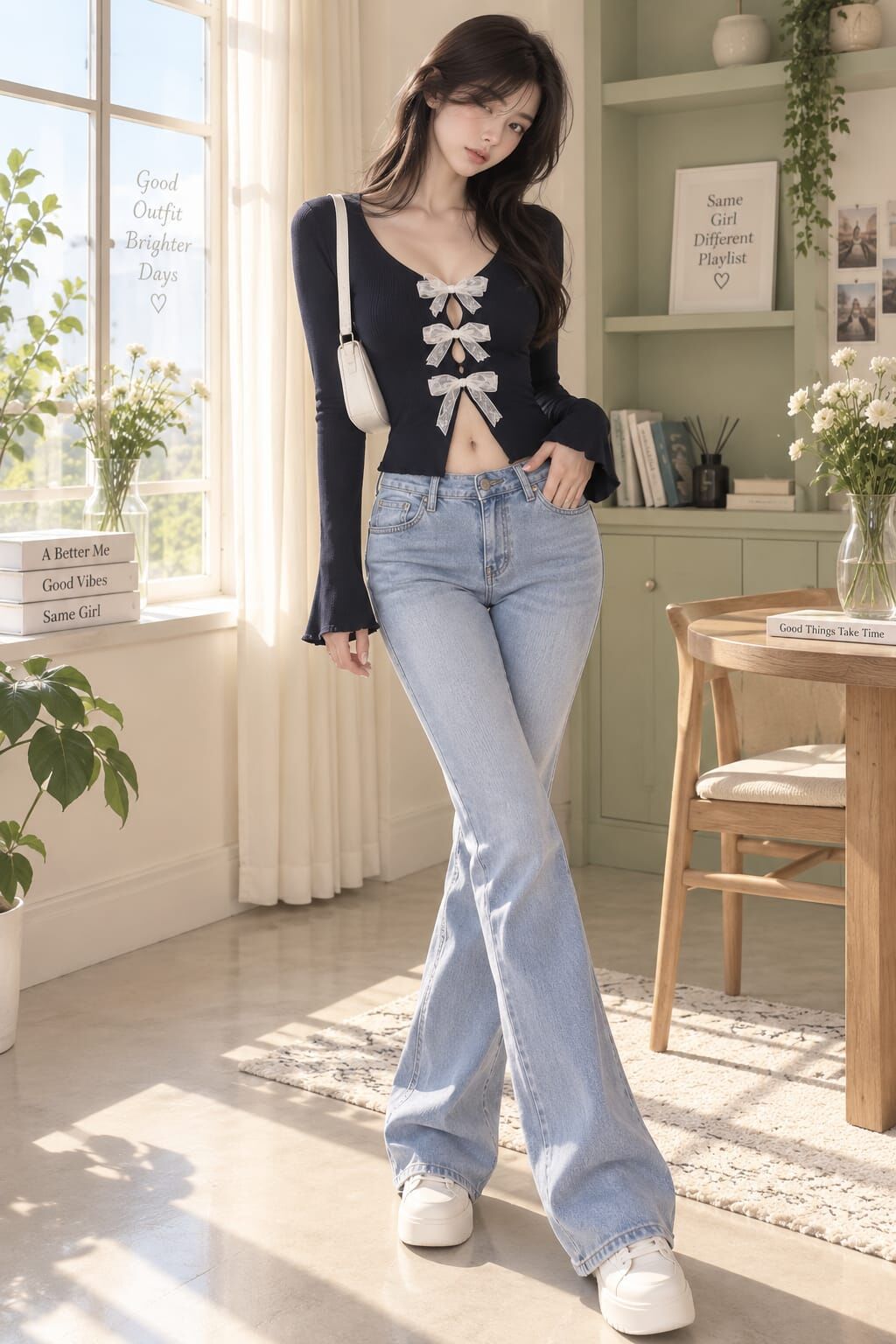 Coquette lolita soft Pinterest fiyonk detaylı tam boy bluz