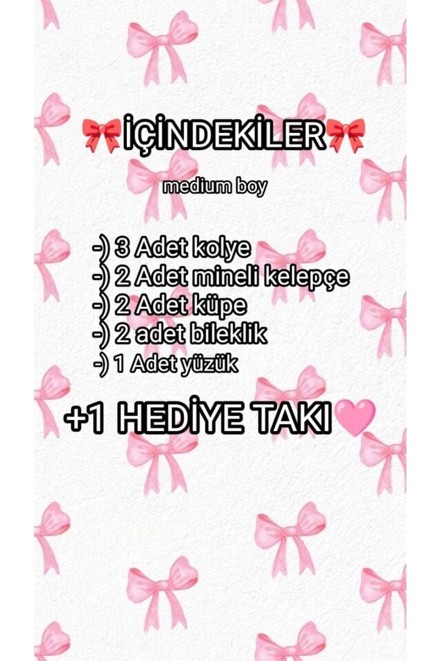 Gold Jewery jar Takı kavanozu Medium boy (10+1 parça)