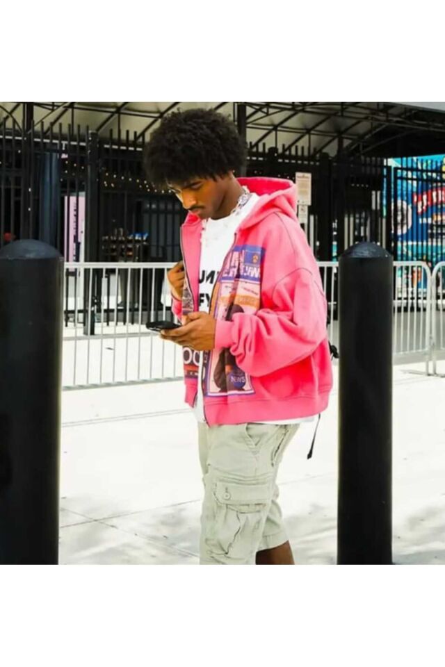 In Versailles Harajuku Y2K Unisex Kapüşonlu Unsiex Hırka Pembe - M