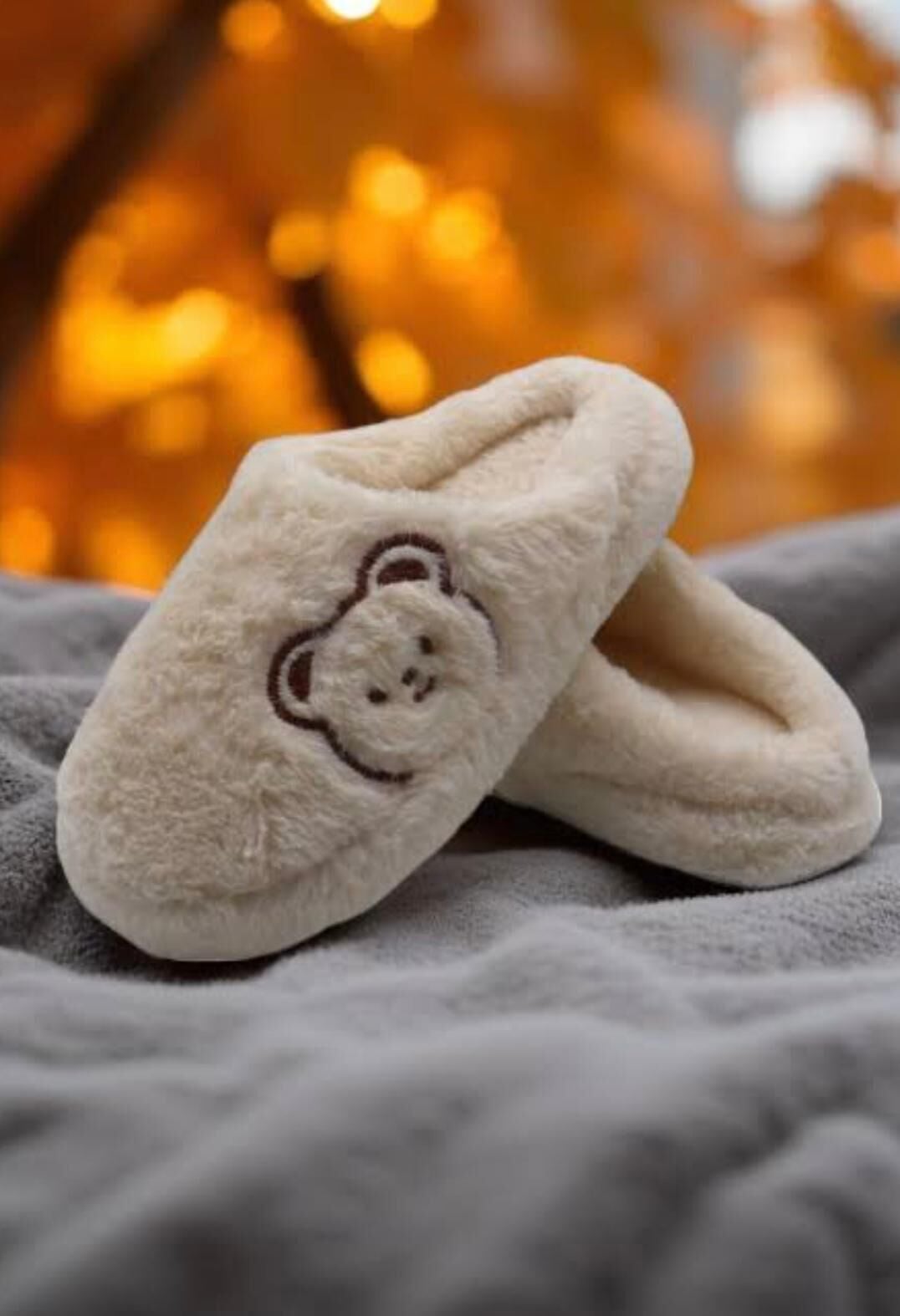 Unisex Kadın Erkek Kışlık Ev Terliği Kaydırmaz Taban Kürklü