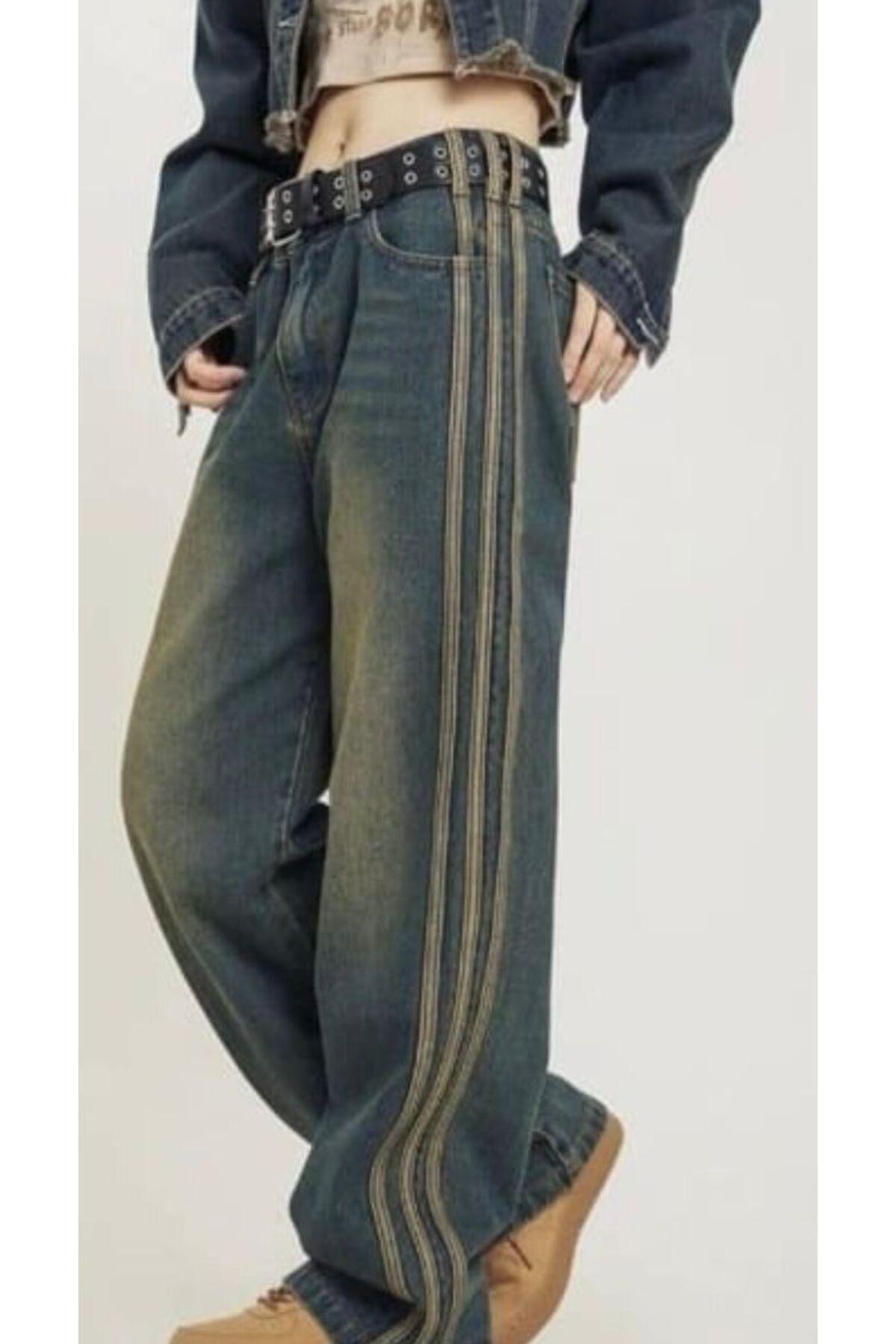 Mavi Vintage Three Lines Vintage Baggy Jean Lacivert - 28