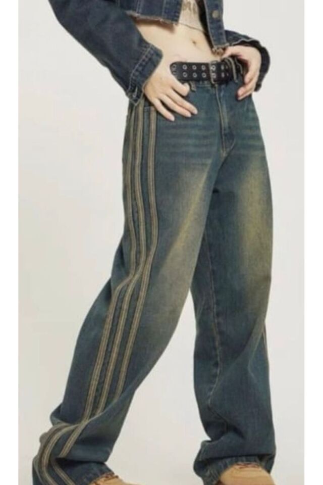Mavi Vintage Three Lines Vintage Baggy Jean Lacivert - 26