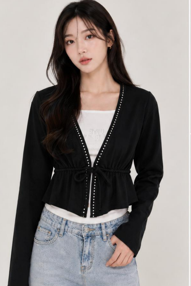 Midnight Pearl Coquette Bolero