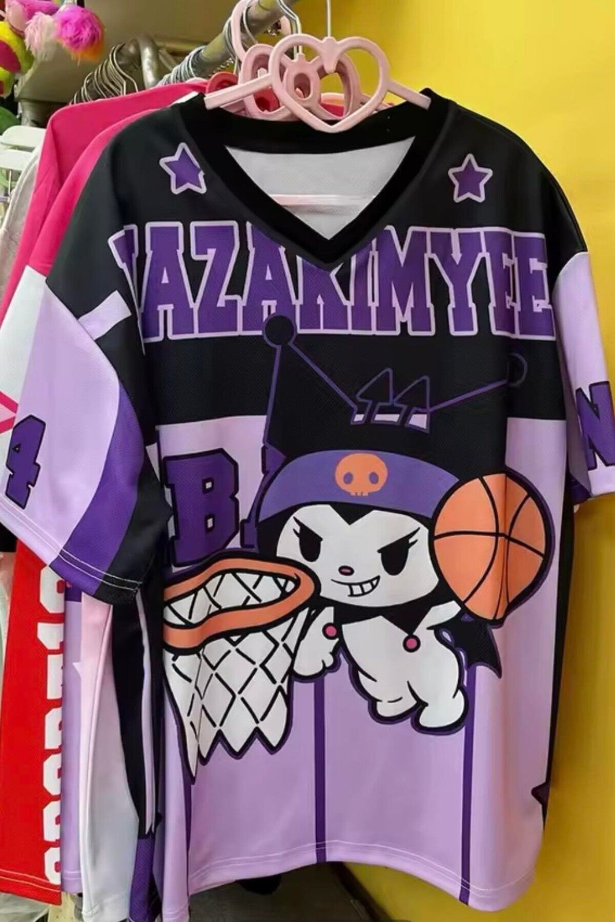 Emirates Mor Kuromi Mazakimyee Basketball Unisex Forma Mor - M