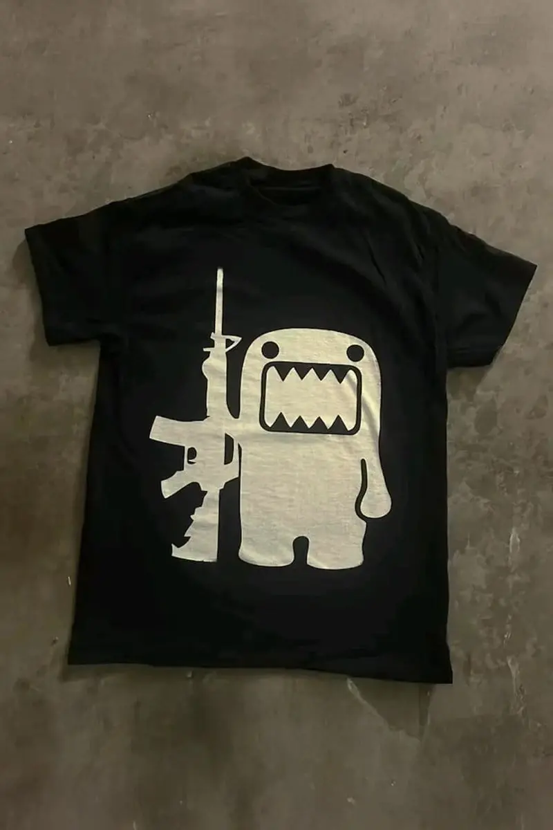 Siyah Domo Kun Gun Y2K Unisex T-Shirt